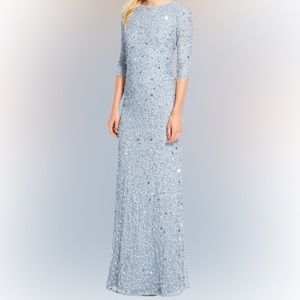 Adrianna Papell Scoop Back Gown